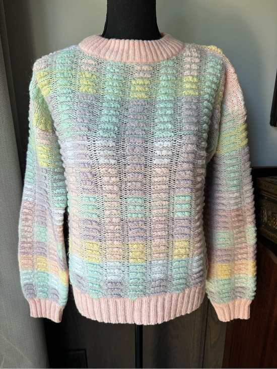 JJ Browne Sweaters - JJ Browne vintage Pastel Multicolor Crewneck Sweater - Women medium